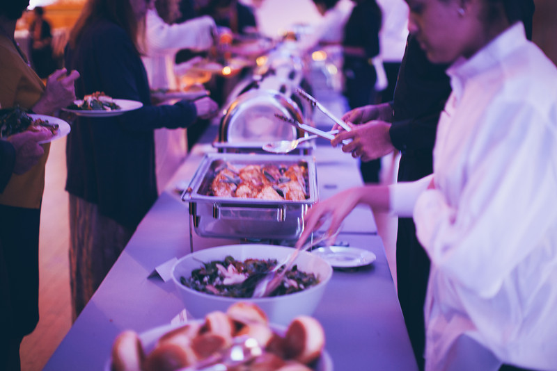 Buffet Line Long with Lighting